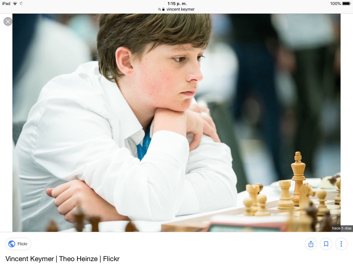 WaveCero's tweet photo. Sieg für den Kleinen Vincent! Gut gemacht. #Scach #chess #Grenke https://t.co/NObYk9oRih