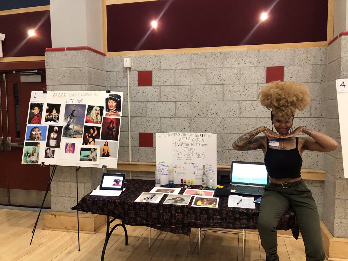 kidandfro's tweet photo. Presented my independent study topic on African spirituality at THE top research university in the country, as an undergrad. Blessed isn’t the word. 🏁💙 https://t.co/G1xOjDM6sx