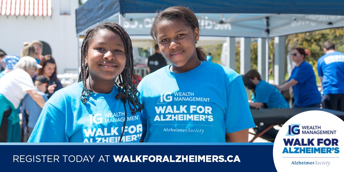Today, over half a million Canadians are living with dementia. Together, we can help raise awareness and funds for those who live with Alzheimer’s and other forms of dementia. Join me in our upcoming #IGWalkforAlz.
walkforalzheimers.ca