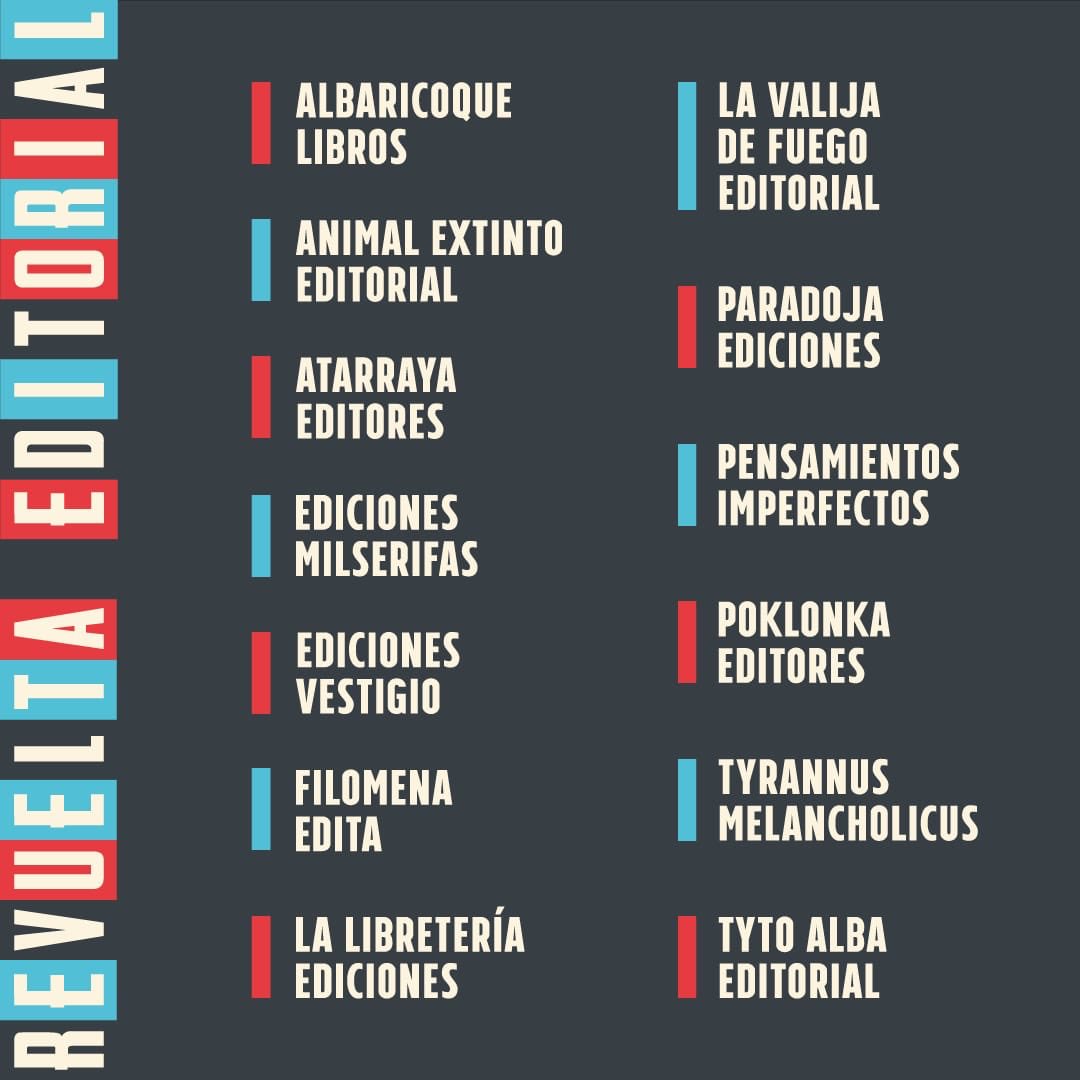 asampayo's tweet photo. En la #Filbo2019, hay que ir a la Revuelta Editorial, libros únicos y títulos increíbles, puros empresarios culturales del libro que creen en Colombia y por eso publican acá! @LaValijadeFuego @animalextintoed @milserifas @PoklonkaEd @EVestigio @AlbaricoqueLib y más! https://t.co/PHA6JpIppO