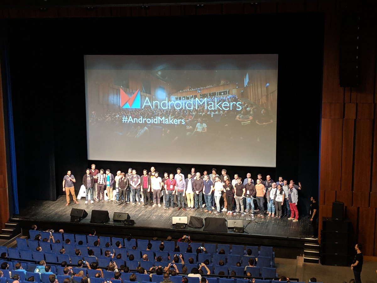 aphexz's tweet photo. It was real fun! Thanks to the organizers and speakers! See you again next year. #AndroidMakers https://t.co/2QqJeitUzS