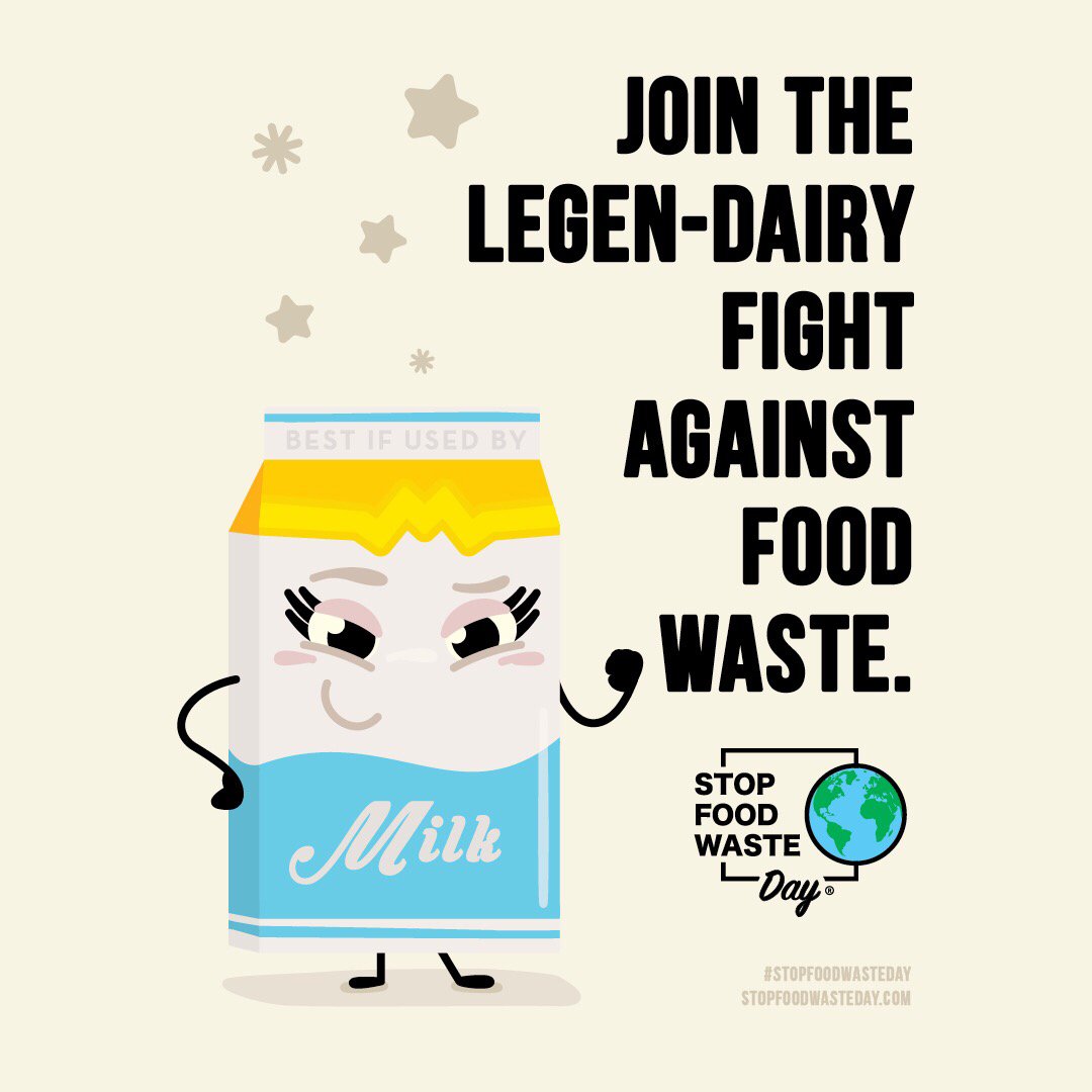 umbcdining's tweet photo. #StopFoodWasteDay is here! Have you taken your pledge to reduce food waste? Over 50 million tons of meat produced globally is wastedโthatโs equivalent to 75 million cows! Join the fight & #StopFoodWaste by taking the pledge at https://t.co/DT760Gqs5y #UMBCdining #BeLegendairy ๐ฎ https://t.co/czHhFMGBye