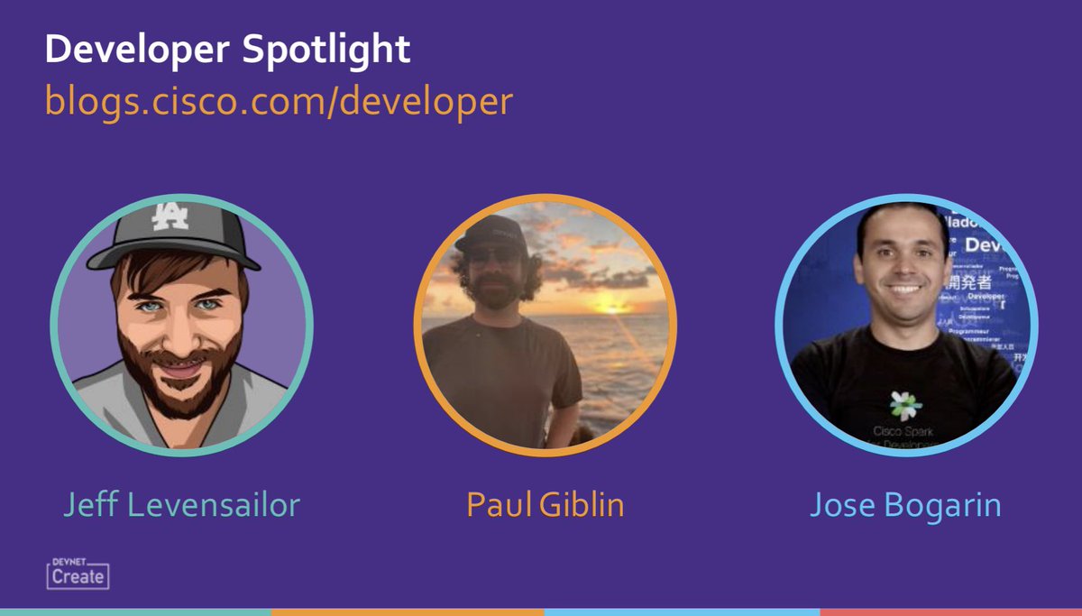 slaydenmitchell's tweet photo. #DevNetCreate Creators OG 👏 in the house! @levensailor @dreamlessod @josebogarin https://t.co/Bqxq18Zls1 https://t.co/yButy5cUDF