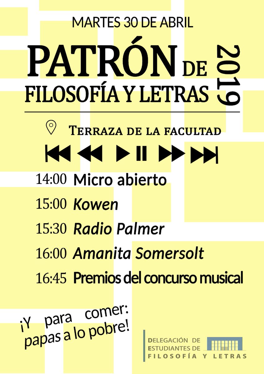 Como probablemente sabréis, debido al mal tiempo se ha trasladado la celebración del patrón al próximo martes 30 de abril, manteniendo el mismo horario y organización.
Os animamos a pasaros y a participar en el micro abierto.