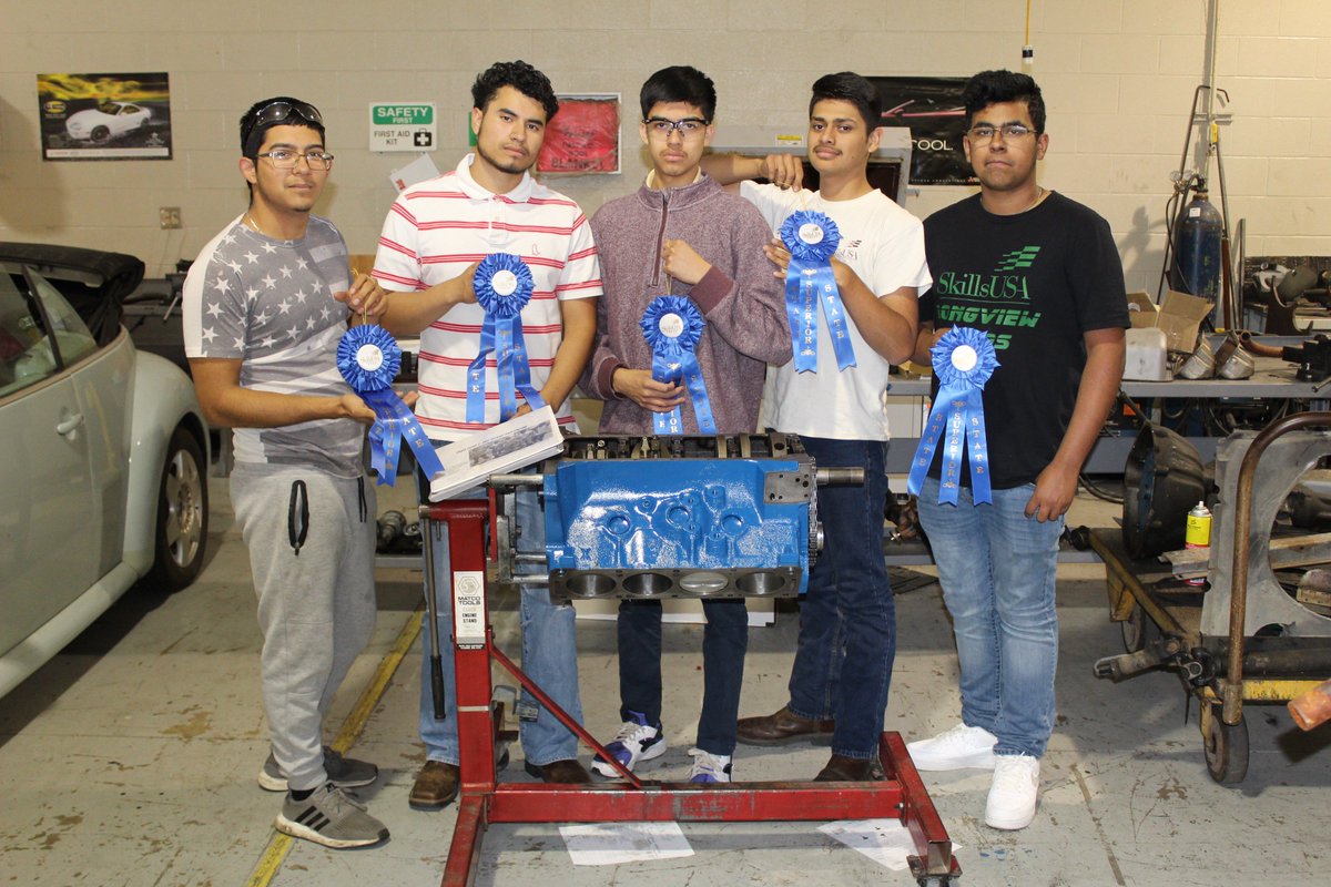 congratulate the following students for their  SkillsUSA  State  Competition; 
 1st   Auto Projects;
Engine Short Block Rebuild; ( also 2nd place Best of Show)  
Team A;  Isidro Montalvo, Pedro Alvarado, Jonathan Cardona,  Fernando Ruiz and Victor Soto
Thank You ABC Auto Parts