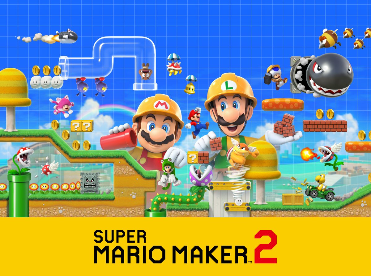 NintendoAmerica's tweet image. Let’s-a go! Let your imagination run wild as you make and play the Super Mario courses of your dreams when #SuperMarioMaker2 launches for #NintendoSwitch on 6/28! 

supermariomaker.nintendo.com