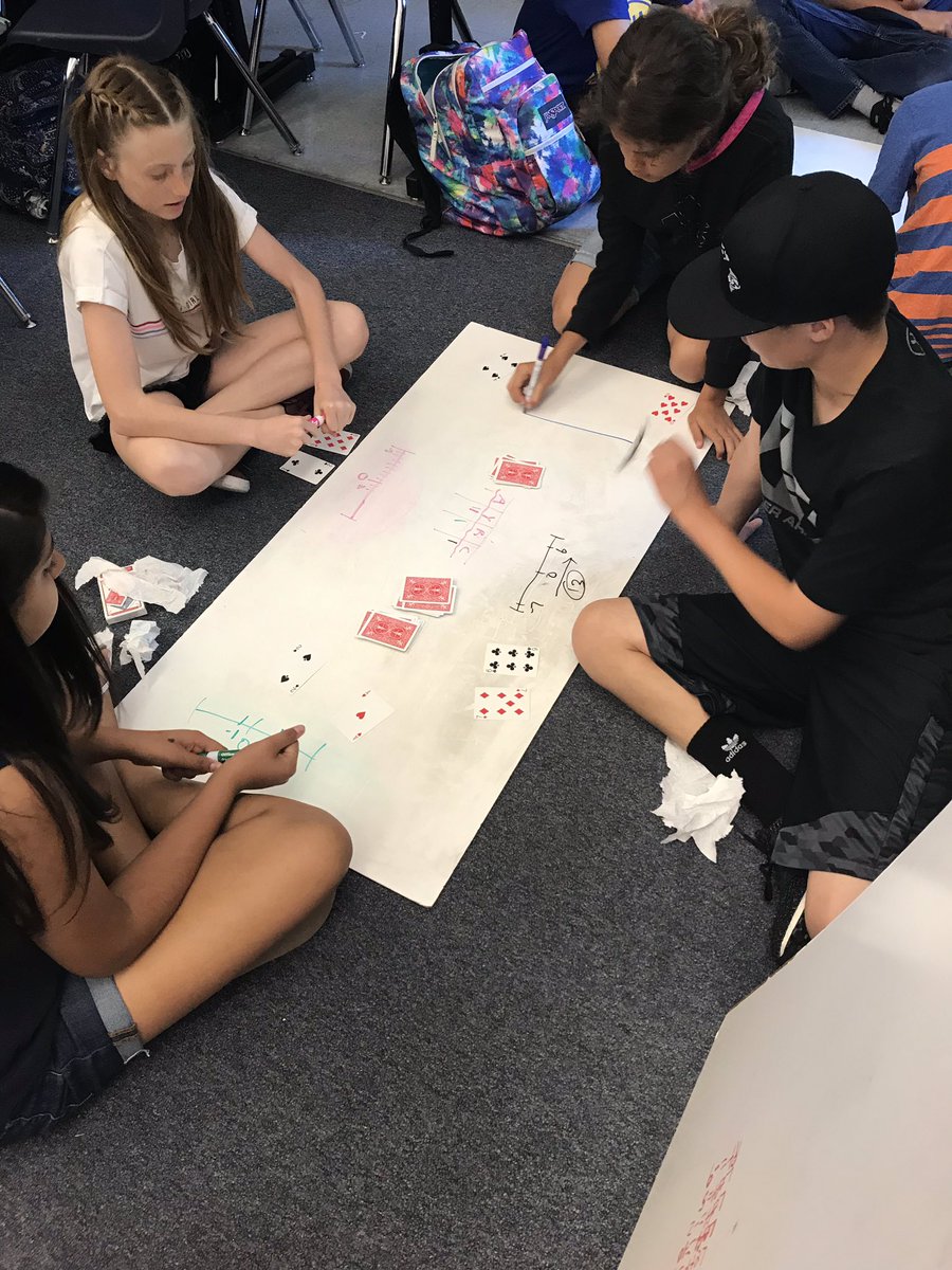 MrsO_OR's tweet photo. Groups working on integer distances on number lines. #WeRChilton https://t.co/bwCcfGqHXI
