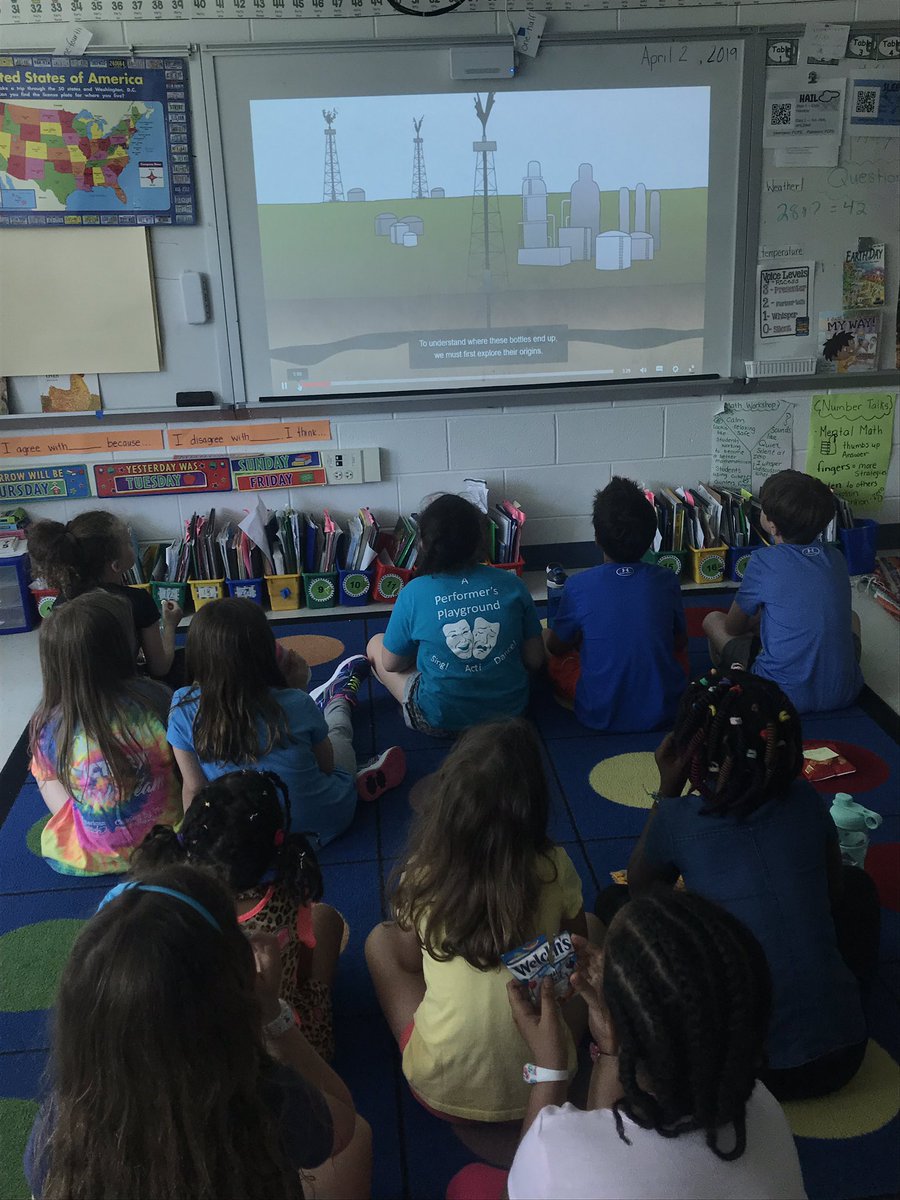 #fcpsearthweek #TedTalkwaterbottles #earthdayeveryday <a href="/StratfordLndgES/">Stratford Landing ES</a> 2nd graders learning more about how to save the earth #EarthDay