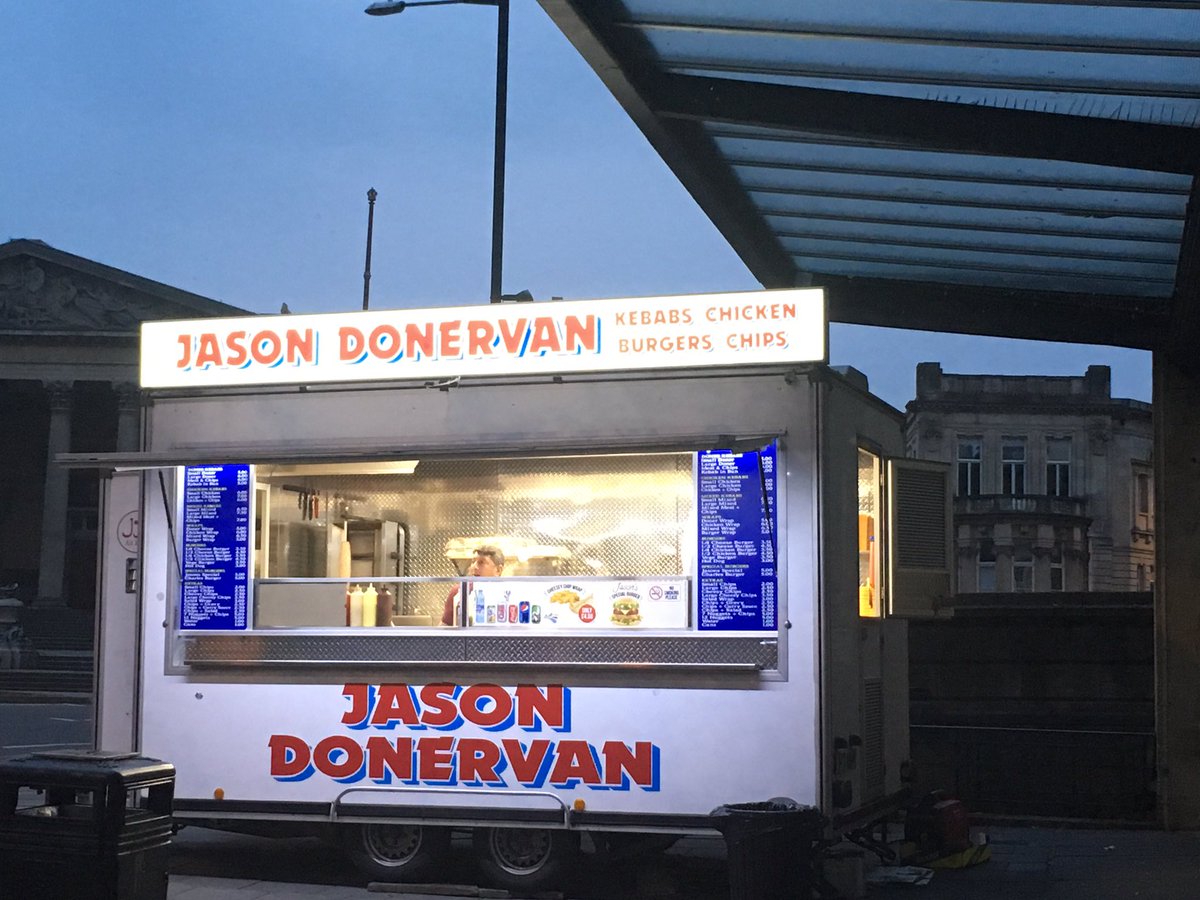 Working in Bristol this week. If anything’s going to persuade me to have a kebab for dinner tonight, it’s this, parked opposite my edit.