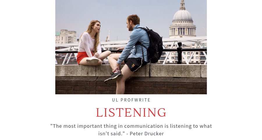ulprofwrite's tweet photo. Listening is spelled with the same letters as silent. It takes patience and empathy, but learning how to listen will change your life. Check out our blog at https://t.co/Tujl5bZ5WI to read more on listening and other skills! #ulprofwrite #softskills #listening #learntolisten https://t.co/TY9LxgfYWz