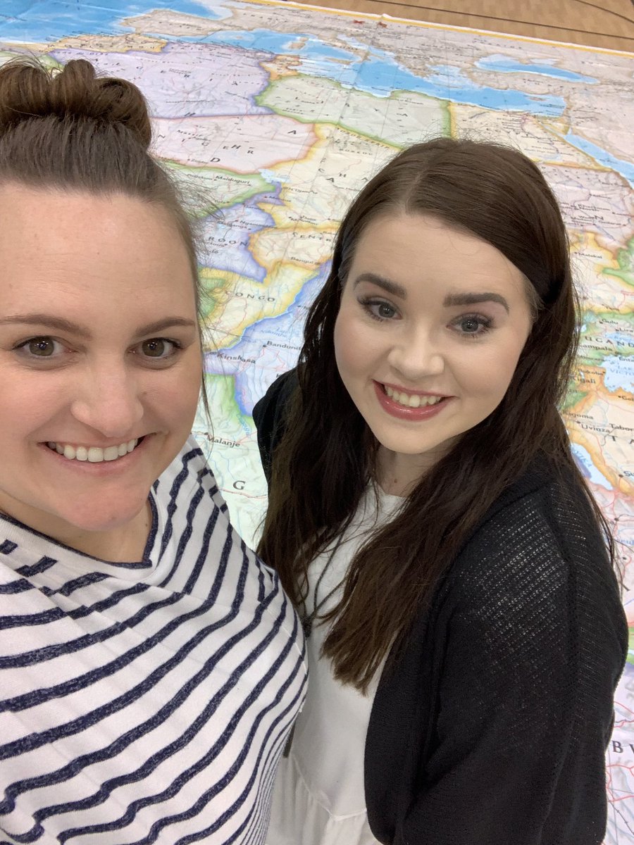 mrs_king6's tweet photo. Fun professional development learning about @NatGeo #giantmaps @Miss_schoppe @ConroeISD @Deretchin https://t.co/Jez7k0RwvK