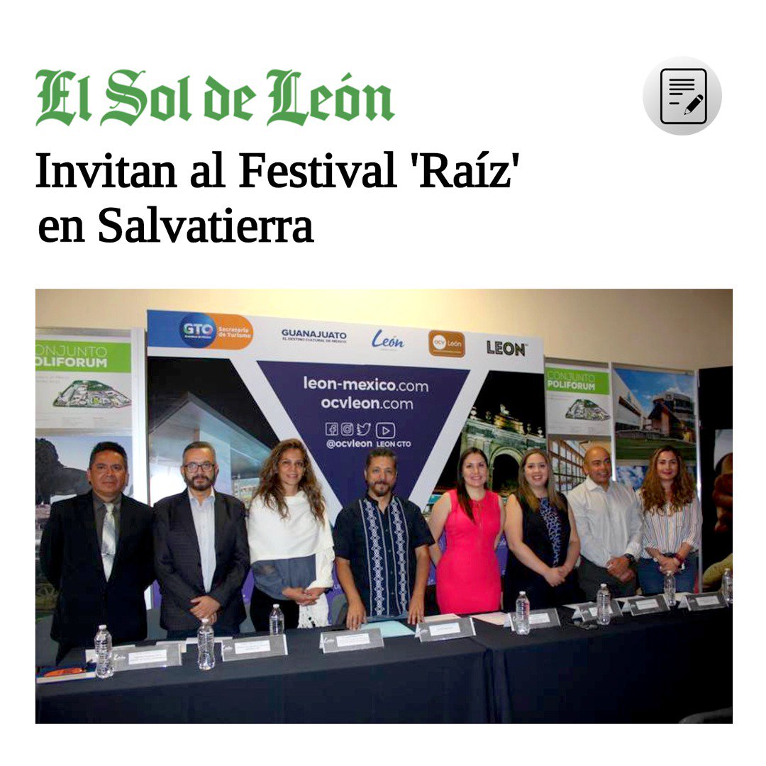 ComsocSalva's tweet photo. 🎻'Festival Raíz' en El Sol de León
Puedes leer la nota dando clic aquí ➝ https://t.co/MBO4v8bptA https://t.co/0JrpN6WG2w