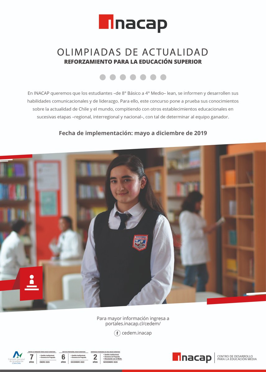 RebMej's tweet photo. ATENCIÓN! 👉Participa en la 11 versión Olimpiadas de Actualidad 2.0 más interactiva!! y trae tu barra!!
¡No te quedes fuera de esta importante competencia nacional de formación de líderes informados y activos!
Inscribe tu colegio hasta el 10 de mayo en https://t.co/qRfzmBZ6Q5 https://t.co/S1lCNc9r8G