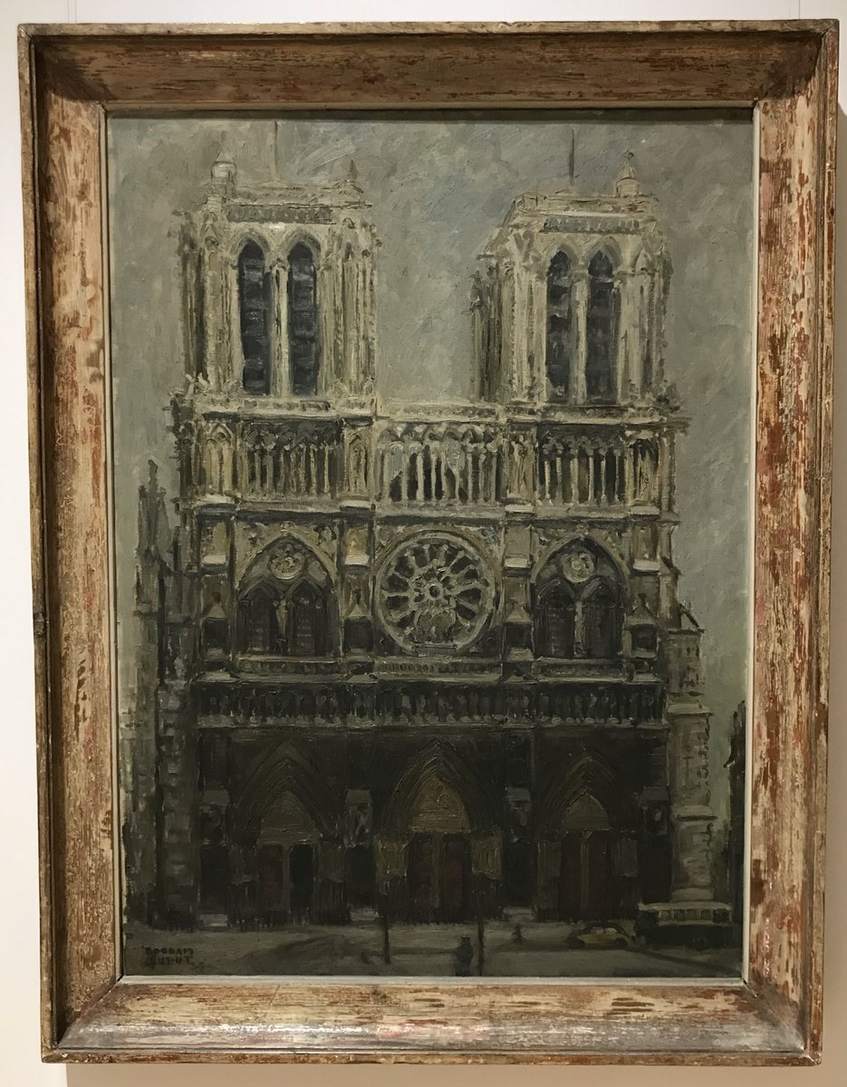MilovanCavor's tweet photo. Au gré du parcours on se retrouve face à... #NotreDame 

Peinte en 1938 par Bogdan #Suput

Rappelons que la Serbie vient d’offrir 1 million d’€ pour la restauration de #NotreDame #FranceSerbie ❤️ https://t.co/ws2Lg8OeLB