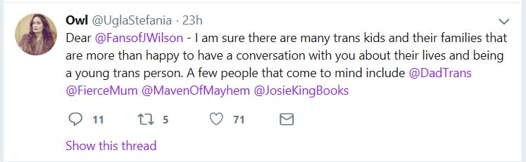 4th_WaveNow's tweet image. As predicted and expected, the pile-on has begun on Jacqueline Wilson @FansofJWilson simply because she expressed reasonable concerns about pediatric transition. Note reference to Wilson&apos;s &quot;management. &quot;Affirmation is the only model that works&quot;...the usual.
@Transgendertrd