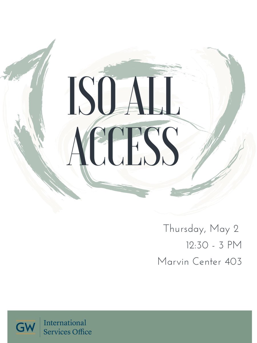 GW_ISCA's tweet photo. Come stop by and destress before Finals! 😎 #GWISO #GWISCA #GWU https://t.co/hTPlUMyQYN