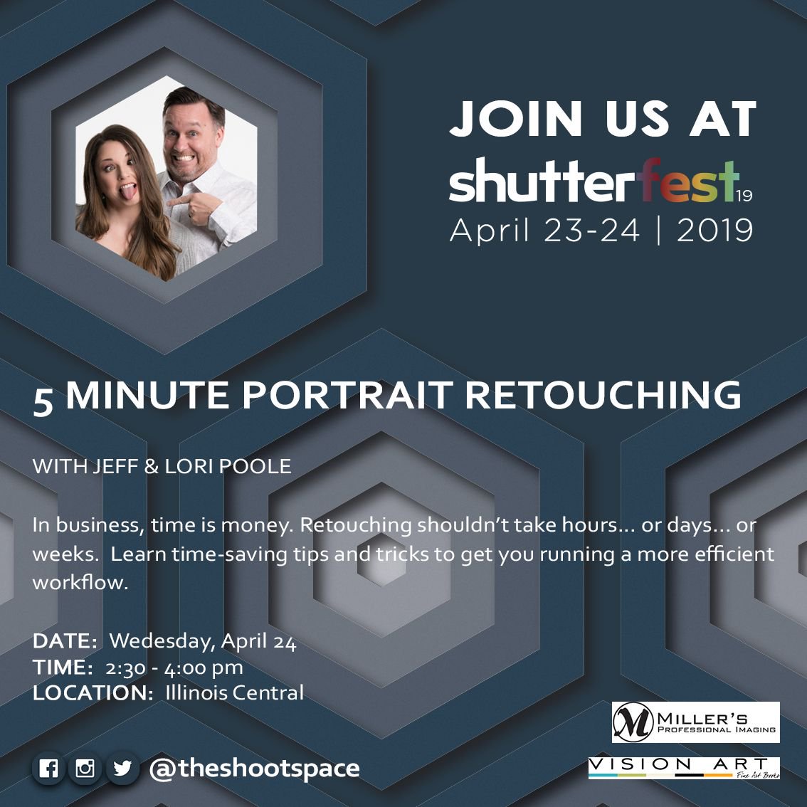 theshootspace's tweet image. TIME IS MONEY.  Get more of both by speeding up your retouching workflow.  Starting in 30 minutes!
#ShutterFest #shutterfest2019 #sf19 #shutterfest19