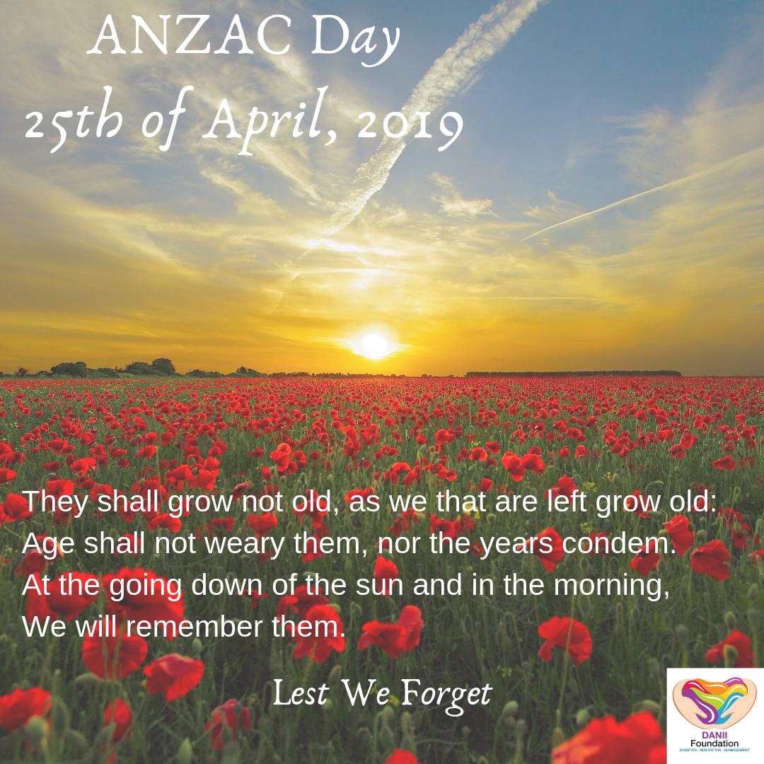 Daniifoundation's tweet photo. Lest We Forget π¦πΊπ³πΏ
As today is ANZAC Day we take the time to remember all Australian & New Zealand service men & women who served & died in war & on operational service past & present. π
#DANIIsGift #DANIICommunity #Type1Diabetes #ANZACDay #25April https://t.co/HQtUlWUIDp