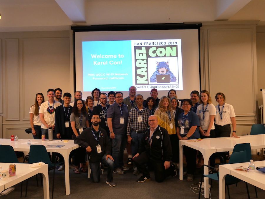 A special shout-out to all the awesome CS teachers who attended #KarelCon2019, the 2nd annual CodeHS teacher conference! 💻🎉 @Enochs_Eagles @NewRoadsK12 @wornickjds @OaklandUnityHS @PiedmontHigh @MTMWolves @KIPPBayArea @USDFremont @EnvisionSchools @calhighinfo @MIT_Vallejo