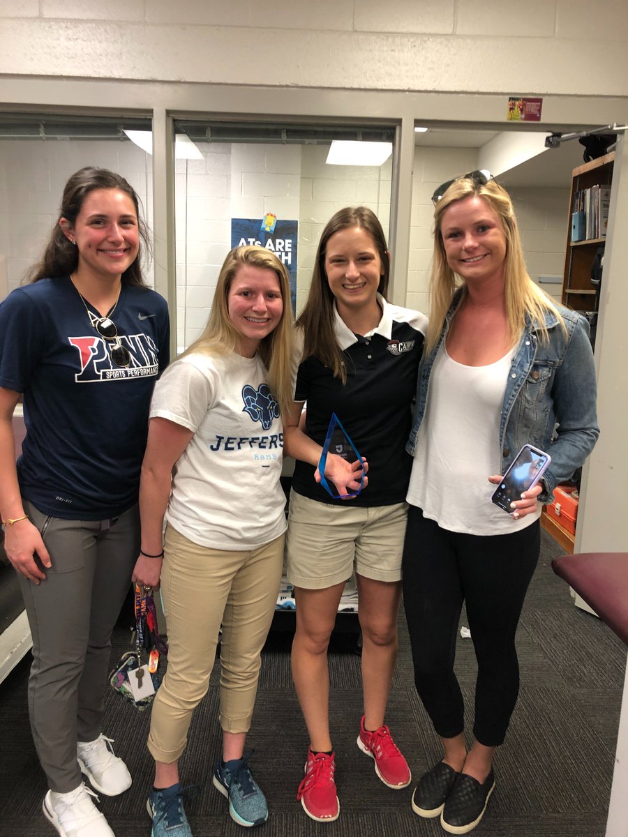 KPagnottaPhDATC's tweet photo. Yesterday we were able to surprise Cara Carrelli- #athletictrainer at  @CairnAthletics @CairnU with our Preceptor of the Year award!! Cara has been an AMAZING mentor to our students and they were so excited to present the award to her! Thank you, Cara!!! https://t.co/QuZI6GkbBY
