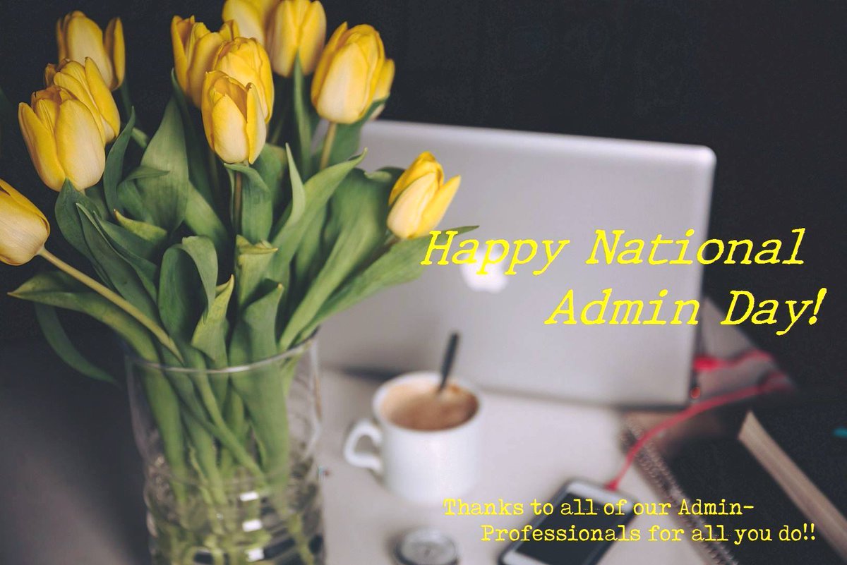 CWTech_Team's tweet photo. Happy #AdminProfessionalsDay! We appreciate all of you on the Admin Team and thank you for all of your hard work in making CW successful! 😊 https://t.co/V3hdkSOIDB
