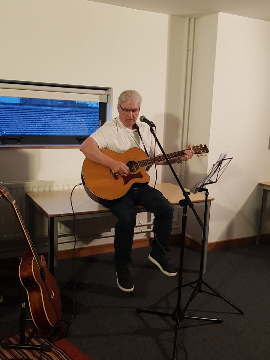 _MCAC's tweet photo. Jim at Spotlight Open Mic at Millennium Court Arts Centre, Portadown. Come down. #HappeningNow #OpenMic https://t.co/yGHMrpvmwz