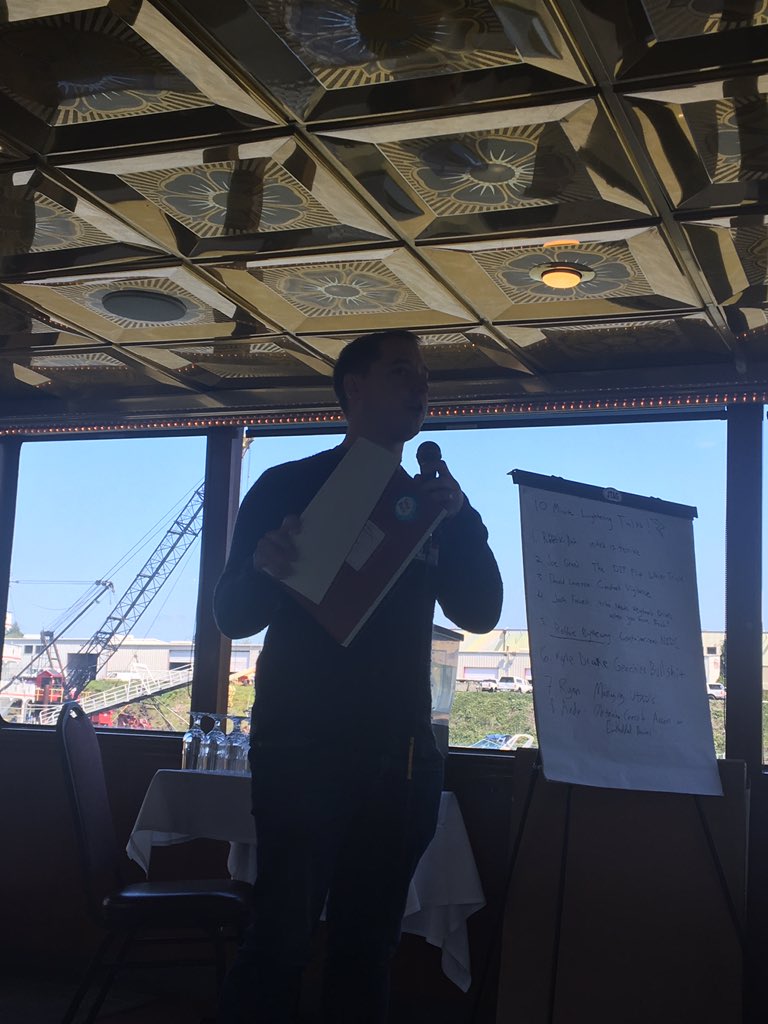 HackBoatPDX's tweet photo. We have Scott up with a vehicle car security overview. 🚙🚙🚙🚙🚙 #HackBoat https://t.co/2AWmaovpua