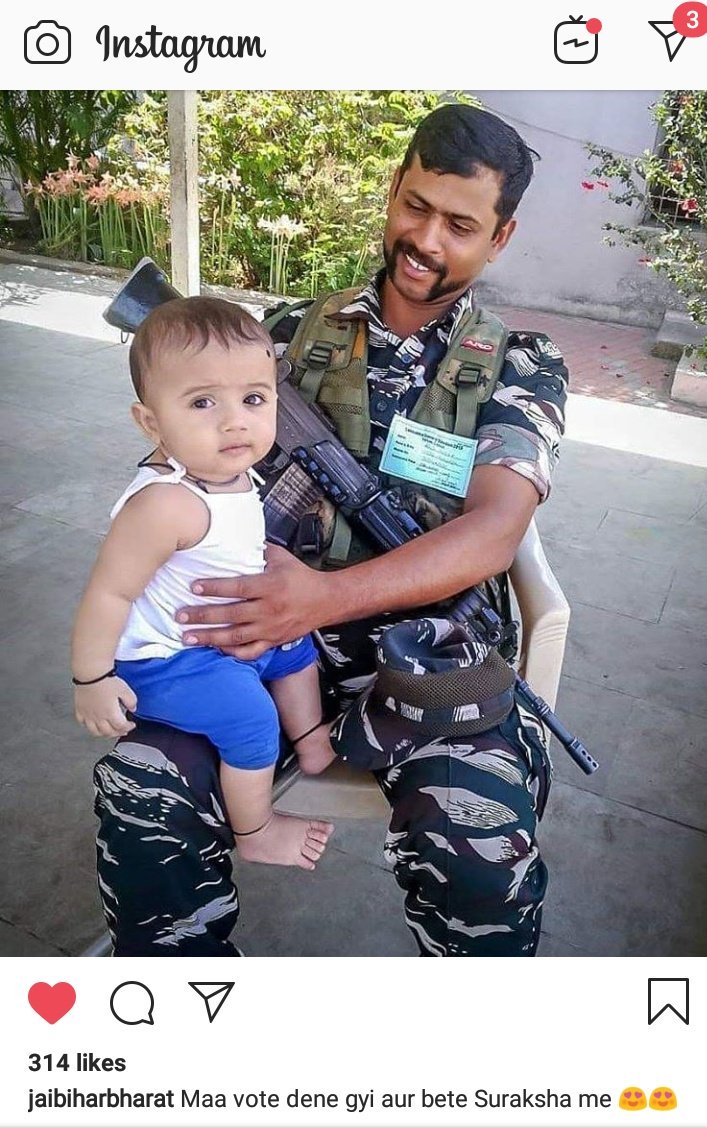 nikhilranjanjha's tweet photo. अब वतन दबाएगा बटन...
#राष्ट्रीय_त्योहार #NationalFestival #LokSabhaElections2019 @PMOIndia @narendramodi @ECISVEEP #ComeOutToVote #SingleVoteMatters https://t.co/riogm4XvmH