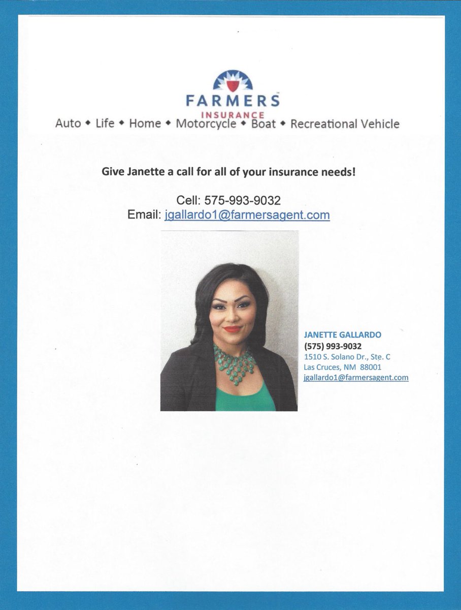 FarmersDist1609's tweet photo. Here is Farmers’ newest Agent!  Give her a call for a FREE no obligation quote on your Auto or House Insurance! https://t.co/LR5cX9HTew