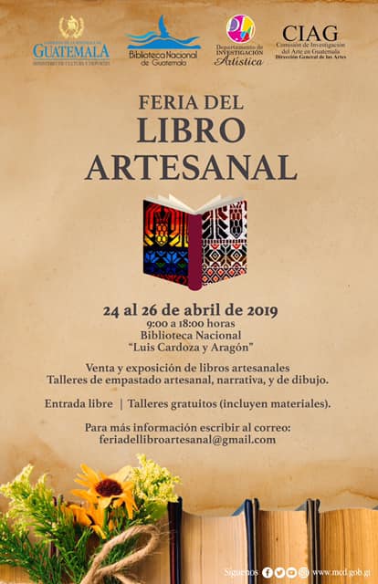 azacuangt's tweet photo. La feria del libro artesanal inició este día y estará por dos días más en la Biblioteca Nacional "Luis Cardoza y Aragón", en horario de 9am a 6pm. Venta y exposición de libros artesanales.
Compartimos el reportaje sobre #EdicionesBizarras

https://t.co/cOZySKLBXZ https://t.co/GZGujSslpn