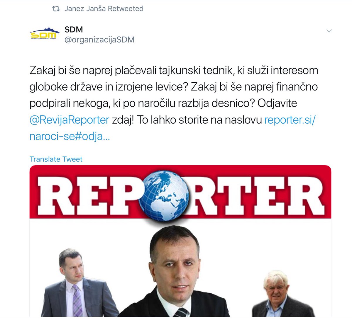 p_zoran's tweet photo. Kolegi iz Reporterja so z njim včasih pihali v isti rog. Danes se jim posmehuje na vse možne načine. Le nekaj tvitov na to temo v zadnjih 24urah. #divje https://t.co/Wfkz8ygtxj