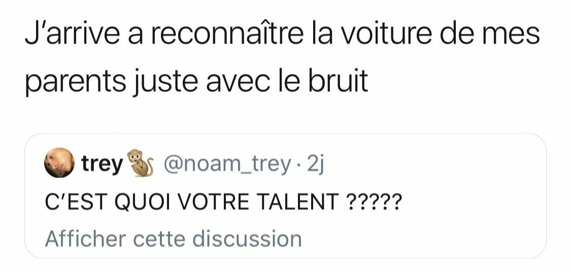 IssembeA's tweet image. J'arrive à reconnaître la ceinture de mes parents rien que par le bruit #GlingGling 🤣🤦🏽‍♂️😂🏃🏽‍♂️
Je crois qu'on à tous ce talent 🙆🏽‍♂️