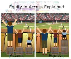 AmandaNelms2's tweet photo. What I always think of when I hear about access vs equity. Some people need a little extra to stand on to succeed. #madt219 https://t.co/ItwsNwAezc