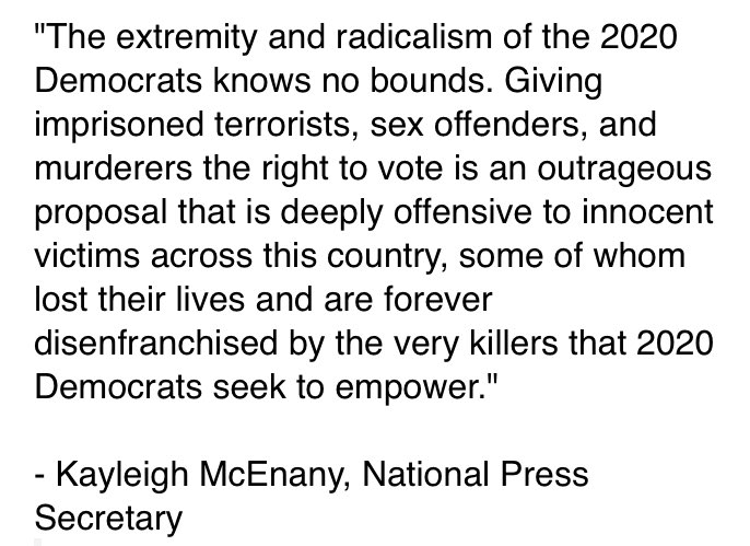 sapersons's tweet photo. Trump camp reax re Bernie Sanders on Boston bomber voting rights: https://t.co/pnmH5mMHBH