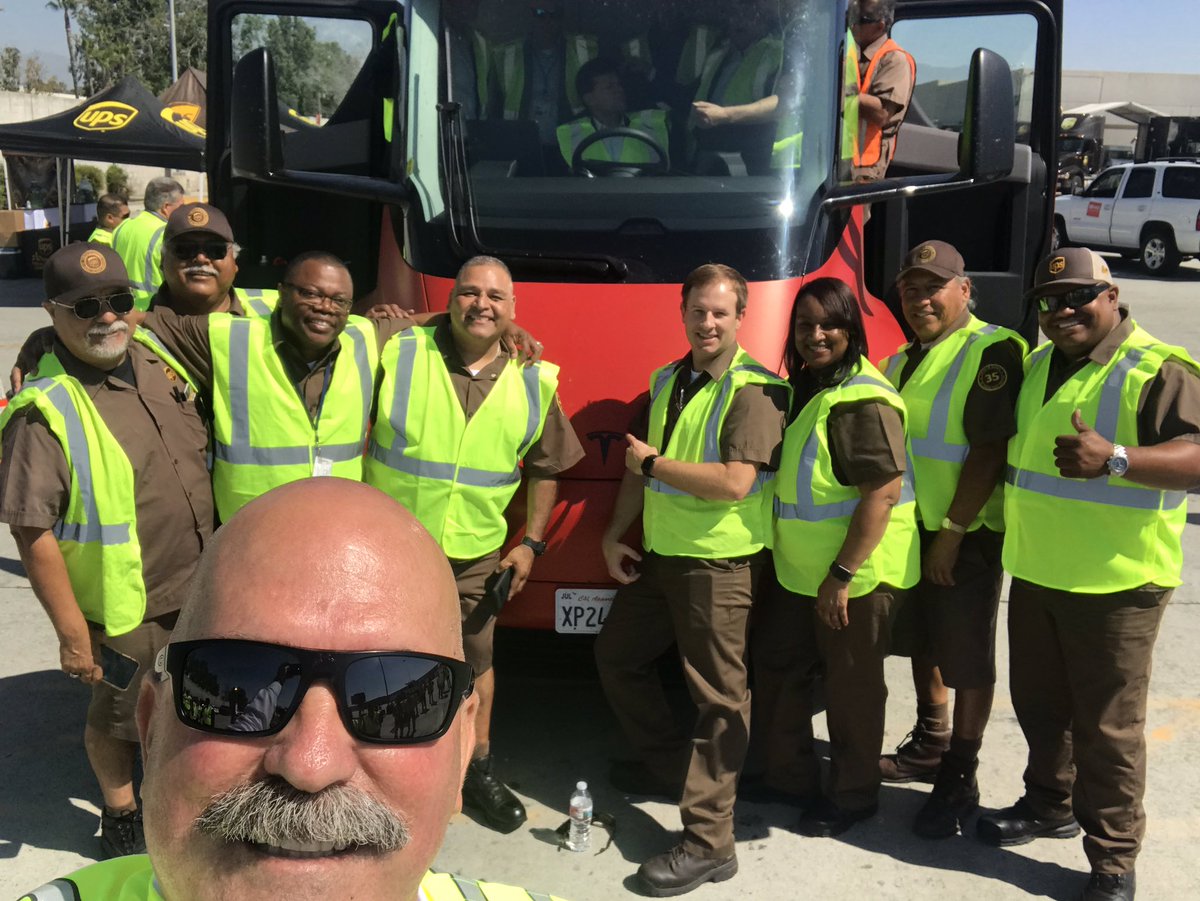 Guess who’s getting new trucks. TESLA’s have landed. SUSTAINABLE- EFFICIENT- and just good looking!! WOW!!!
