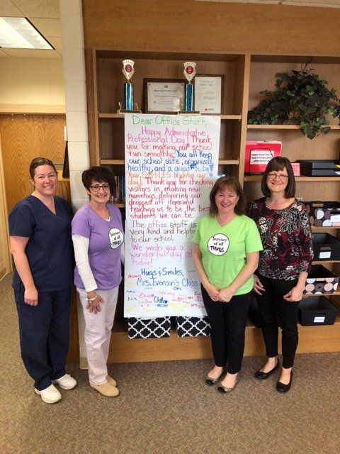 We wish our office staff a Happy Administrative Assistants Day! Thank you for all you do for our students and staff!