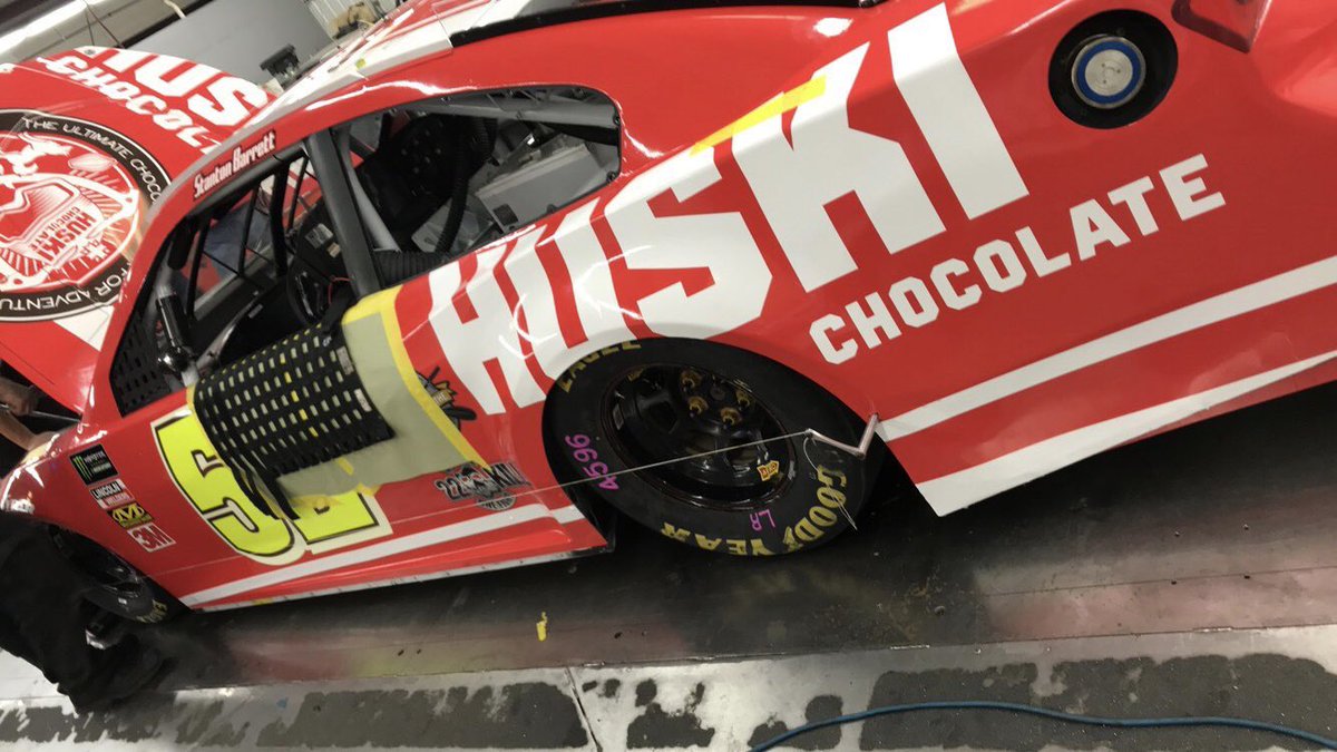 Stanton Barrett's Huski Chocolate scheme (will be used at Talladega