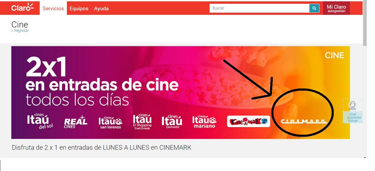 investigacionpy's tweet photo. SINVERGUENZAS de #CINEMARK en paraguay, las promos 2x1 de @claropy no podrá ser utilizada en el primer fin de semana de #Avengers que es cuando mas se recauda, por "imposición de la distribuidora" aprovechándose así de la gente y mintiendo en el contrato del #ClubClaro https://t.co/dsPSEVcbv4