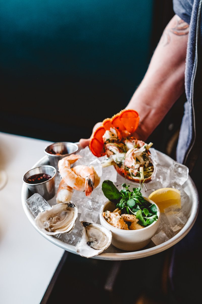 Super excited for spring &amp; our looming menu changes! #springmenu #chilledshellfish #plateau #woodfordfb #portlandmaine