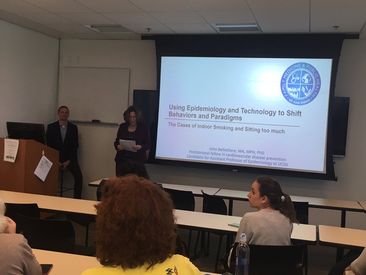 chanders4's tweet photo. Outstanding presentation by Dr John Bellettiere on “Using Epidemiology and Technology to Shift Behaviors and Paradigms”. #CVDEpidemiologyT32; #NIHT32 https://t.co/j3qr0r3VBK