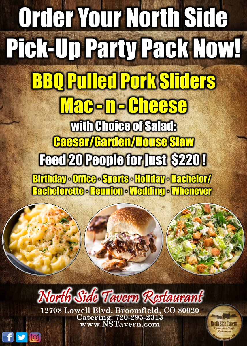 With Graduation Day coming fast, have you figured out who will be  cooking for your party? Let us do the delicious dirty work, and make  your guests' bellies very happy! Call us today to reserve your North  Side Pick-Up Party Pack! 🎓Call Toady! 720-295-2313