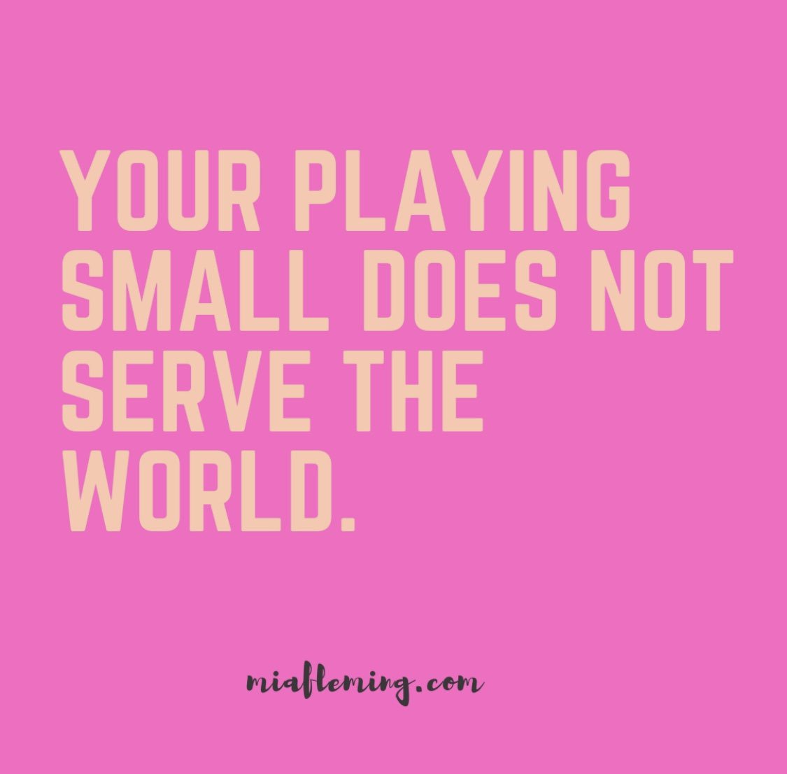 MiaFleming's tweet photo. You have something inside of you that is meant to be shared with the world!
*
Think for a second about all of the amazing women that have changed this world for GOOD. 
*
Do you think that the world we live in would be the same if these women had played small? Absolutely not! https://t.co/b56nWoz9cJ
