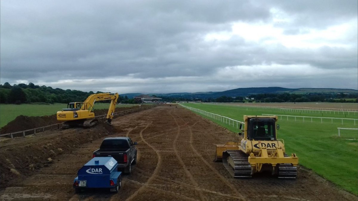 Some pics from Construction of the new Matchbook Straight Seven Course <a href="/corkracecourse/">Cork Racecourse</a> Mallow, getting rave reviews after trial gallops <a href="/ExaminerSport/">Irish Examiner Sport</a> &amp; <a href="/RacingPost/">Racing Post</a> today, #DARGolfConstruction #turfimprovements