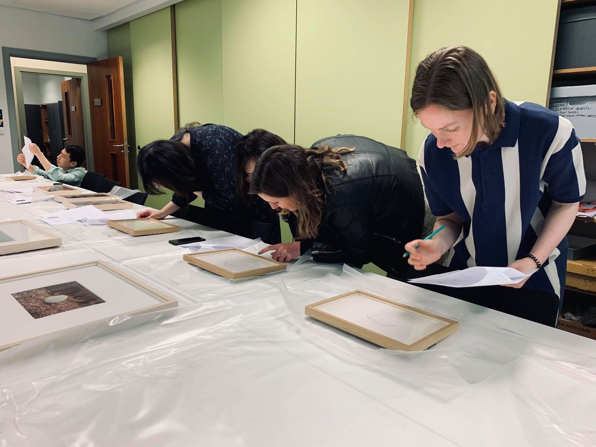 AmagsBeing's tweet photo. First day installation: Project Y students from AMAGS @LeicsMusStud were preparing leaflets, wall-texts and condition checking of artworks🧐 An exciting experience to work with @A_C_Collection 

Join us for the exhibition opening in Museum Studies Building, 6-8 pm 25 April! https://t.co/Zalkg4lOCb