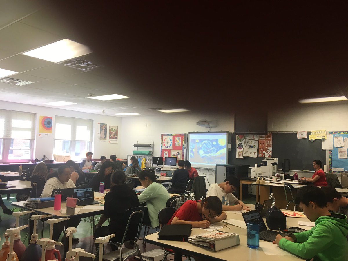 frede52's tweet photo. Art = inspiration, creativity, emotion, learning! #TenaflyPS @MiddleTenafly https://t.co/WqVusnfOnw