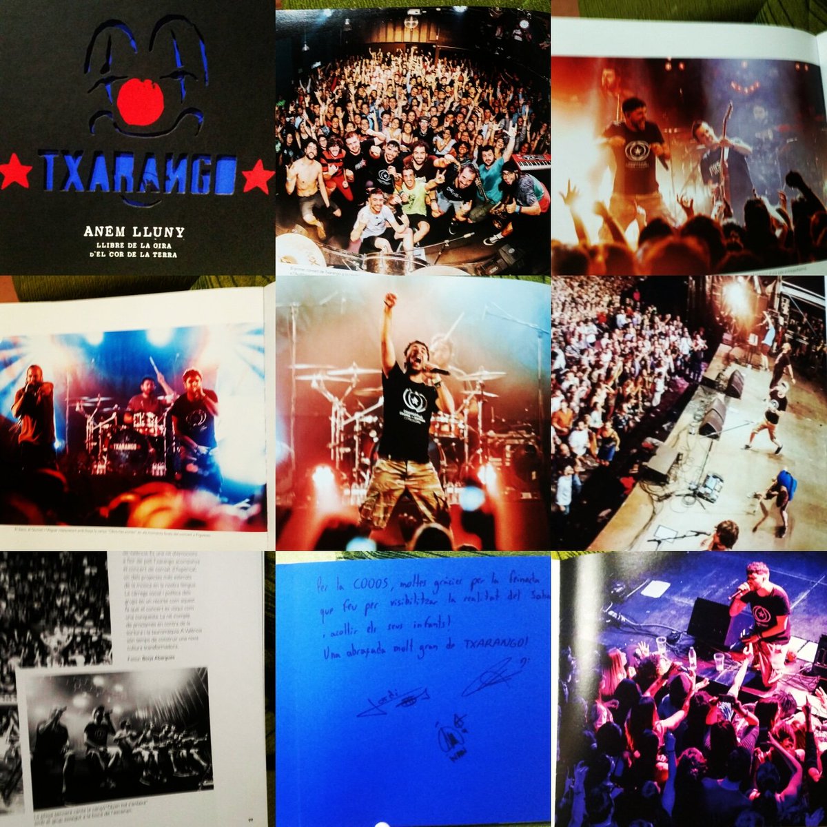 COOOSahara's tweet photo. ➡ Moltes gràcies @txarango pel vostre compromís a millorar les injustícies del món...Moltes gràcies per escampar #cooos a tots els racons del món 🤗Eternament agraïts!! 😘😍Enhorabona pel llibre! Contens/es de ser-hi presents amb la samarreta de #cooos 😊 #saharalliure  #osona https://t.co/5ltwmPCbgb