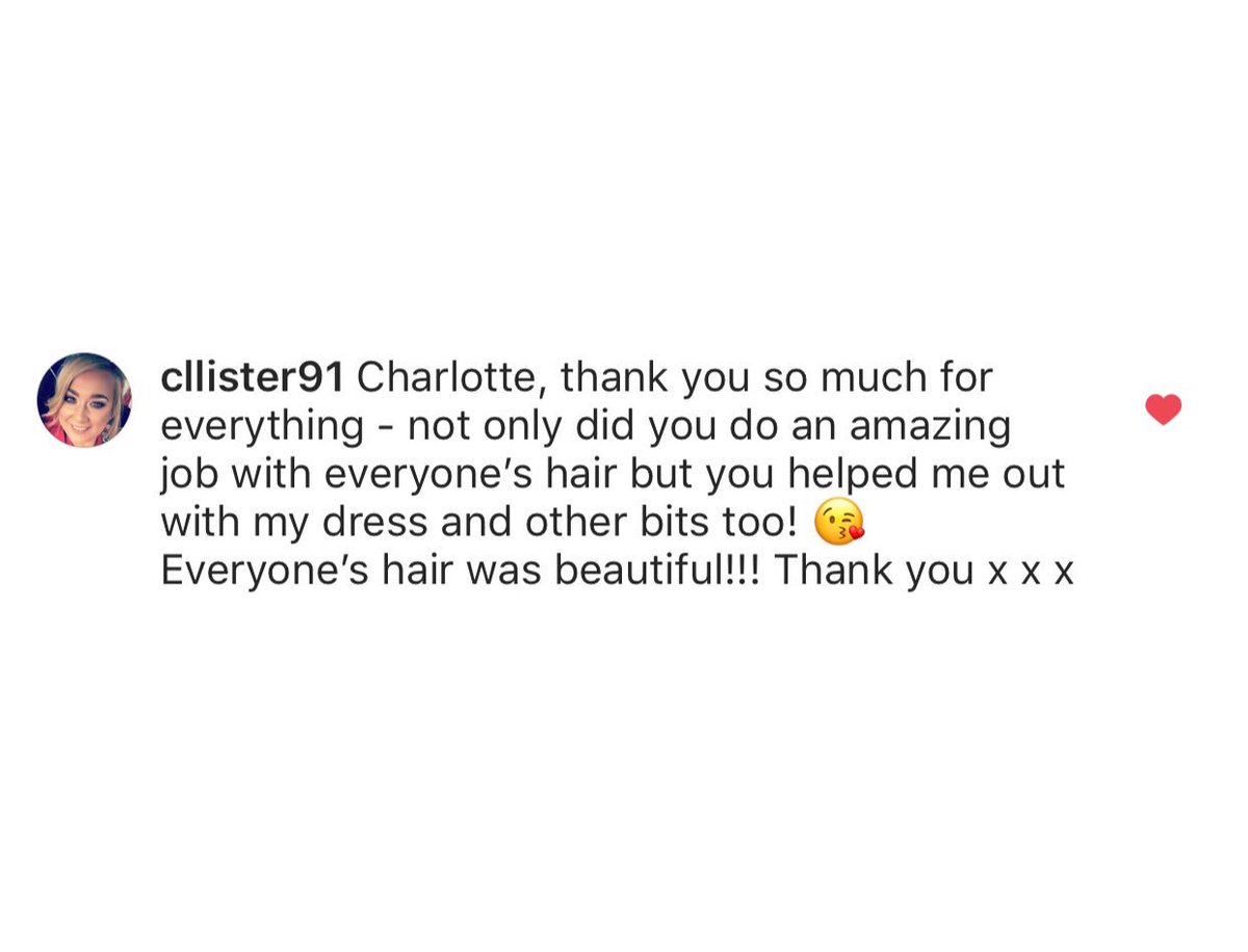 Fabulous feedback from a fabulous bride 😊🙏🏻 x #bridalhair #weddinghair #cheshirewedding #Cheshire #Bride #Hairstylist