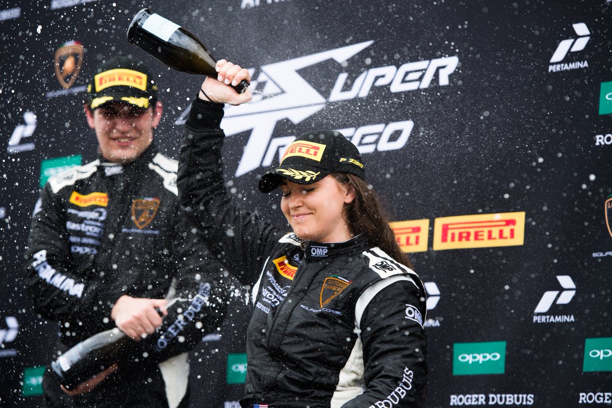 KerbeckLambo's tweet photo. Congratulations to Sheena Monk, driver of the #7 Lamborghini Super Trofeo with Dream Racing,
sponsored by Lamborghini Palmyra NJ. Sheena Monk placed 3rd in this extremely competitive category at the 2019 Lamborghini Super Trofeo North America race!
https://t.co/n2EFOCLwMu https://t.co/LWtIYCkrDz