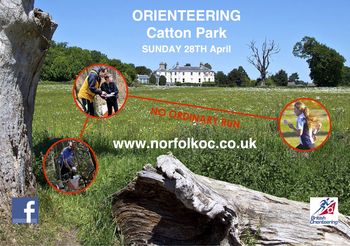 Looking forward to #orienteering at #CattonPark this Sunday. it's a brilliant location for your first event and help will be available to get you started