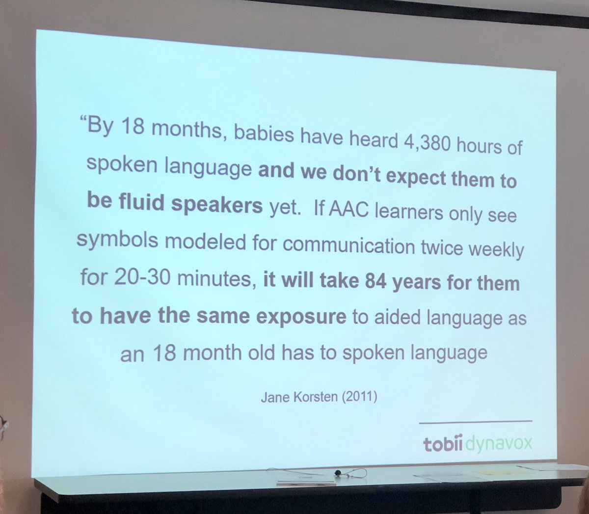 TC_TTAC_ODU's tweet photo. Just to put the power and importance of modeling language with a student’s device into perspective... #AAC Thank you @TobiiTrainingAT https://t.co/NSW0kQsVDc